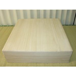 碁盤用/トウシンオリジナル八方総銀杏面桐製献上箱（卓上盤総箱）/受注