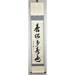 茶道具 掛軸 一行書 「瀧」 大徳寺 黄梅院 小林太玄師 直筆、桐共箱