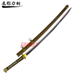 ☆尾形刀剣 軍刀 大日本帝国 陸軍 大刀 黒柄 軍緑木鞘 GN-1 (模造刀