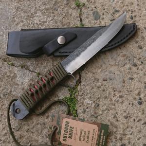 関兼常解体狩猟匠 腸サキ 片刃 刃長：140mm CW-36 ケース付 食肉業者や