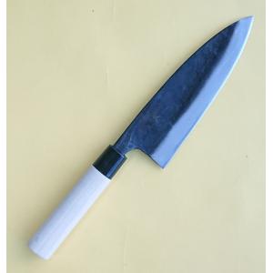 堺宏之作 白鋼 霞仕上げ 水牛桂柄 柳刃包丁 240mm(8寸)（刺身包丁