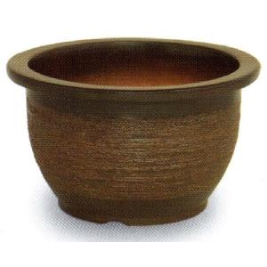 植木鉢【禄巳斉春松】手作り切立長角盆栽鉢(イブシ）13号 : ヤマコー