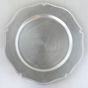 アンダープレート 皿 特別アウトレット チャージャープレート シルバー