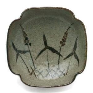 唐津焼：絵唐津五寸五分皿・鳥文・中村恵子《中皿・16.5cm》 : 和食器