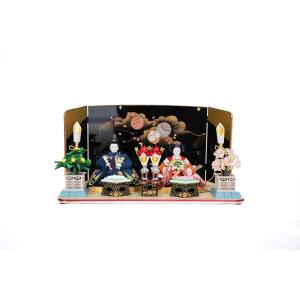 雛人形 桐台 三段飾り 豆親王 五人飾り ひな人形 ひな祭り 雛祭り 雛