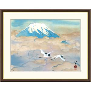 川端龍子 舞鶴図 （F6サイズ）（紐・フック付） 日本の名画 約横52×縦