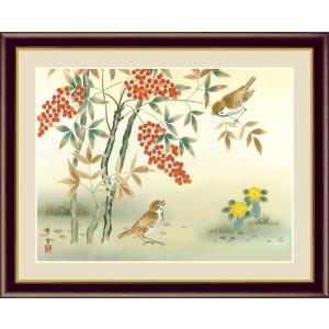 酒井抱一 燕子花に水鶏図 （F8サイズ）（紐・フック付） 日本の名画 約