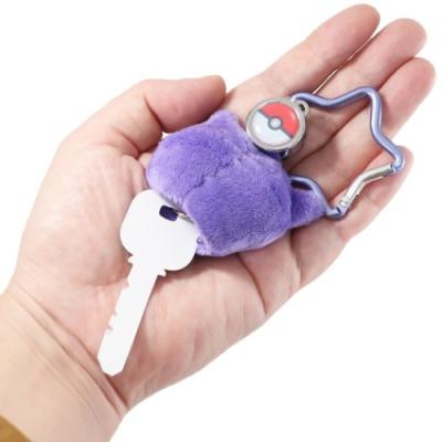 ポケモン ぬいぐるみカバー付き リールキーホルダー キーリング