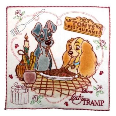 Disney（ディズニー） わんわん物語 グッズ ミニタオル 全面 刺繍