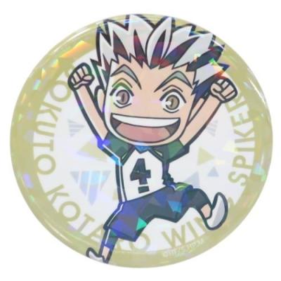 ホログラム カンバッジ 缶バッジ ミニキャラ 木兎光太郎 梟谷学園高校