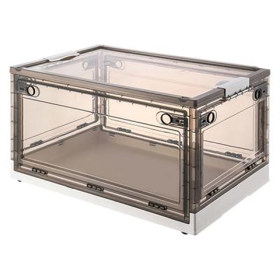 LOHACO - 【収納ボックス】 ユメミグサ 扉付き 折りたたみコンテナ