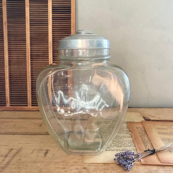 アンティーク 菓子瓶 昭和レトロ 古道具 ゆらゆらガラス 骨董品