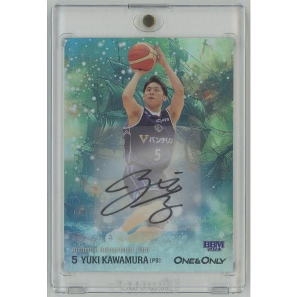 3/5!! 河村勇輝 2024 BBM ONE & ONLY ホロ版 直筆サインカード 横浜