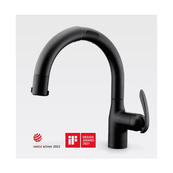 タカギ タッチレス蛇口一体型浄水器 LC ブラックマット LC122BN 一般地