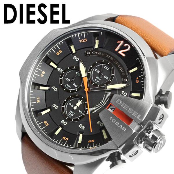 DIESEL（ディーゼル） 腕時計 メンズ メガチーフ ブランド 時計 革