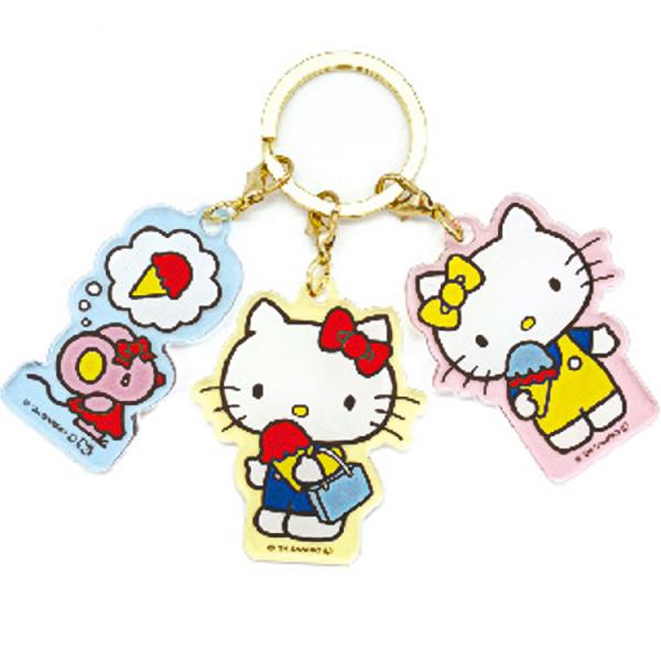 ハローキティ 3チャームキーホルダー アイス 220984 50th SANRIO