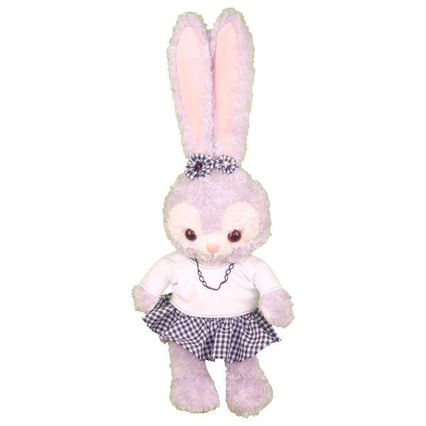 ぬいぐるみ ステラルー 服 コスチューム かわいい 青 チェック柄