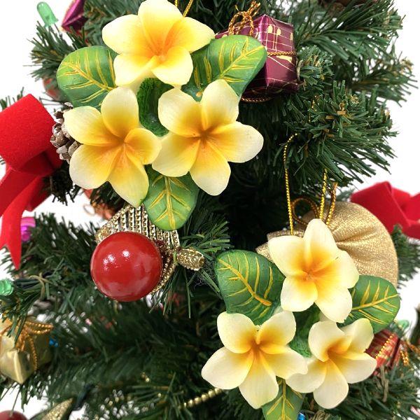 クリスマスツリー オーナメント プルメリア ハワイ 飾り 室内装飾