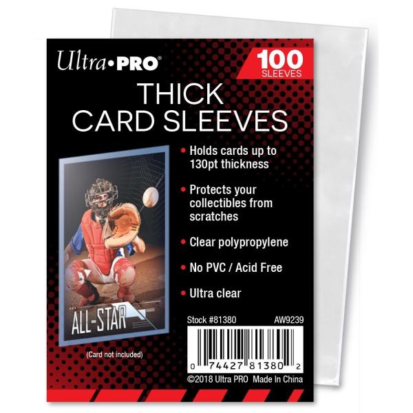 Ultra・PRO（ウルトラプロ） 厚型カード用スリーブ Thick Card Sleeves