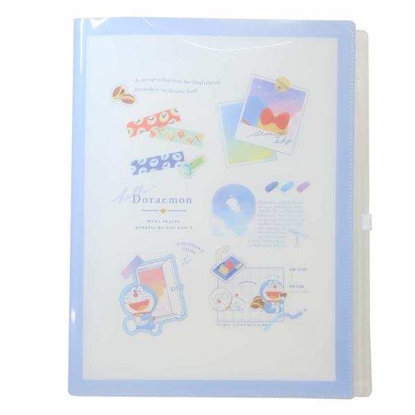 カミオジャパン ドラえもん ファスナー付き6ポケットクリアファイル A4