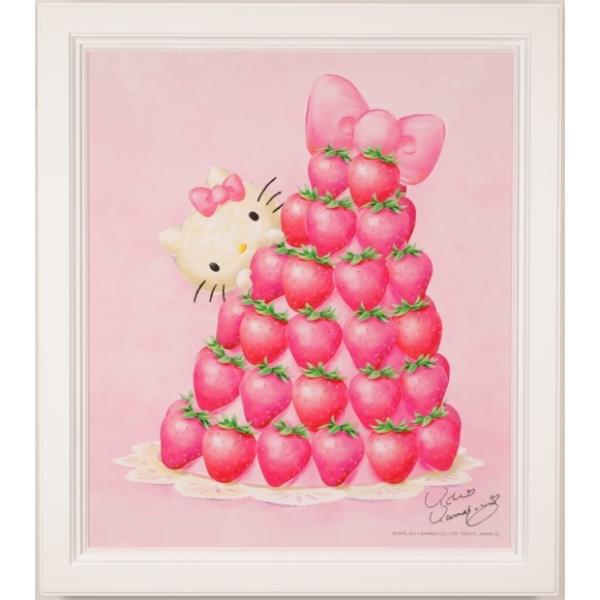 キティちゃん 絵画 サンリオ キャラクター シルクスクリーン 版画 山口