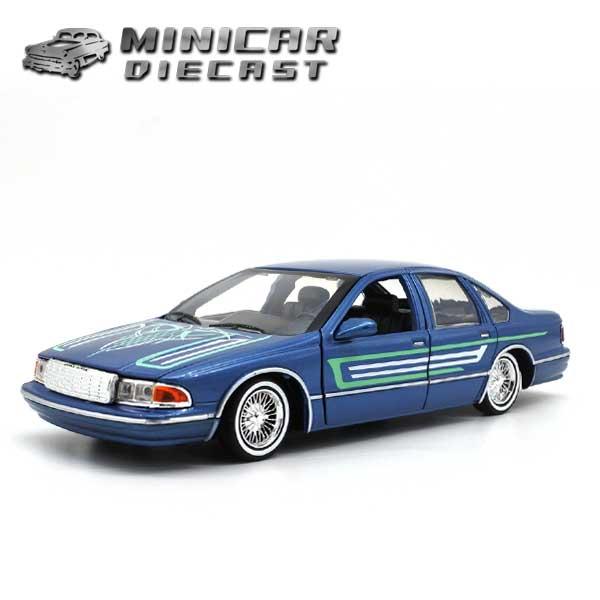 モーターマックス 1/24 箱入り ミニカー 1993 CHEVY CAPRICE GET LOW