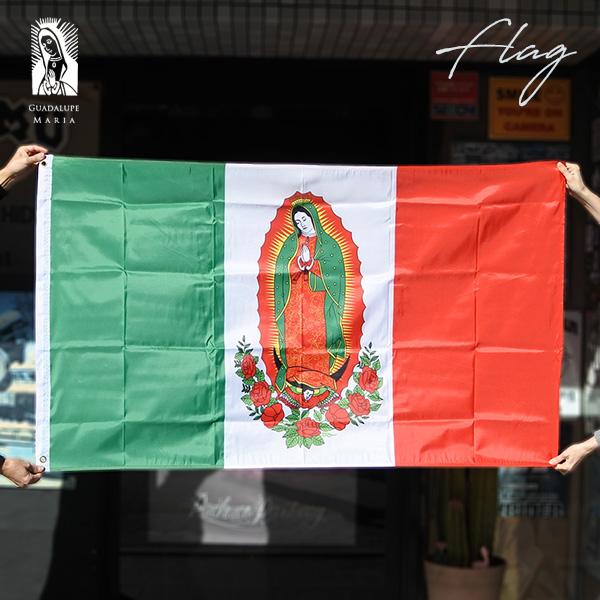 メキシコ マリア フラッグ マリア様 メキシコ国旗 グアダルーペ 聖母