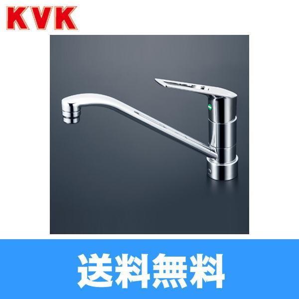 KVK 流し台用シングルレバー式混合栓(eレバー) KM5011JTEC (水栓金具