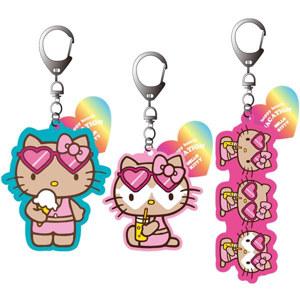 キティ キーホルダー キーリング コラボ 日焼け ハローキティ キティ