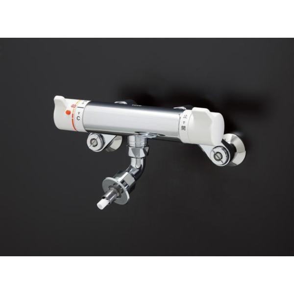 TOTO 洗濯機用壁付サーモスタット水栓(自在形、ホース接続形、緊急止水