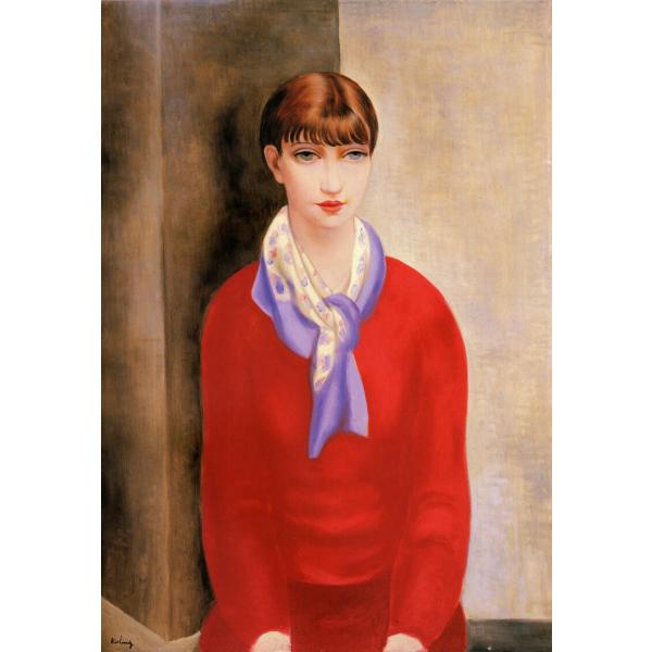 複製画 送料無料 絵画 油彩画 油絵 模写 キスリング【モンパルナスの