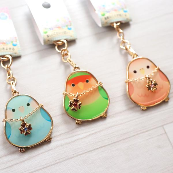 インコ キーホルダー ことりコレクション / 可愛い チャーム付き