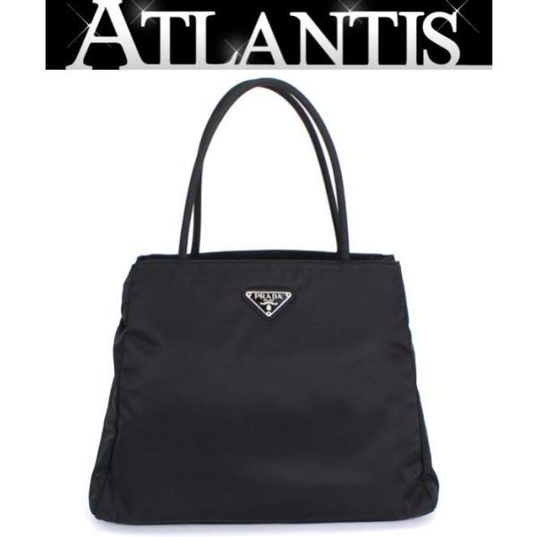 PRADA（プラダ） 美品 台形トートバッグ ナイロン 黒 B3864 : atlantis