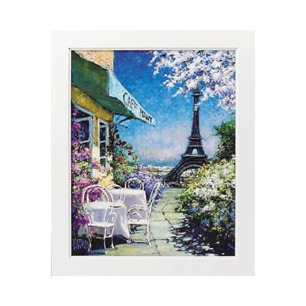 絵画 マルコ マヴロヴィッチ パリのカフェ 壁掛け 壁飾り インテリア