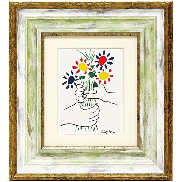 絵画 ピカソ ブーケ 壁掛け 壁飾り インテリア 油絵 花 アートパネル