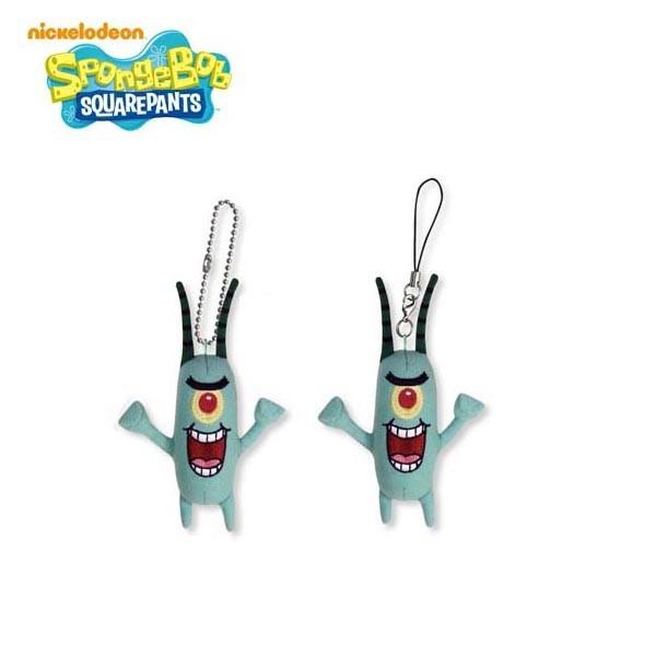 スポンジボブ ぬいぐるみキーホルダー＆ストラップ/プランクトン