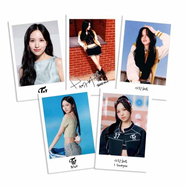 トゥワイス ミナ TWICE カードサイズ ラミネートトレカ 写真 5枚セット