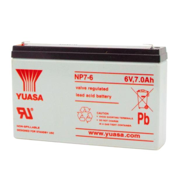 台湾 YUASA ユアサ NP7-6 ◇ 小形制御弁式鉛蓄電池 新品 シールド