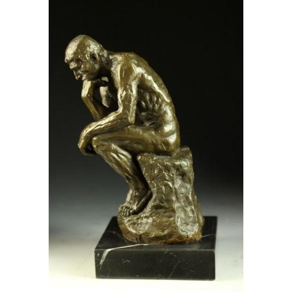 送料無料大型ブロンズ像 考える人 ロダン名品 インテリア家具 置物