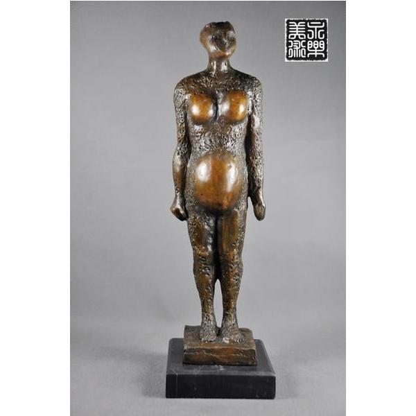 送料無料抽象ブロンズ像妊婦ピカソ41cm大名作 インテリア家具 置物