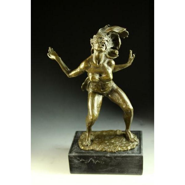 送料無料超人気ブロンズ像 マスクをつける裸女 名品 インテリア家具