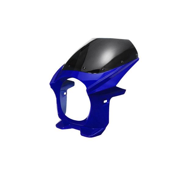 汎用 ビキニカウル φ180 青 ブルー 新品 フロントカウル 防風 バイク