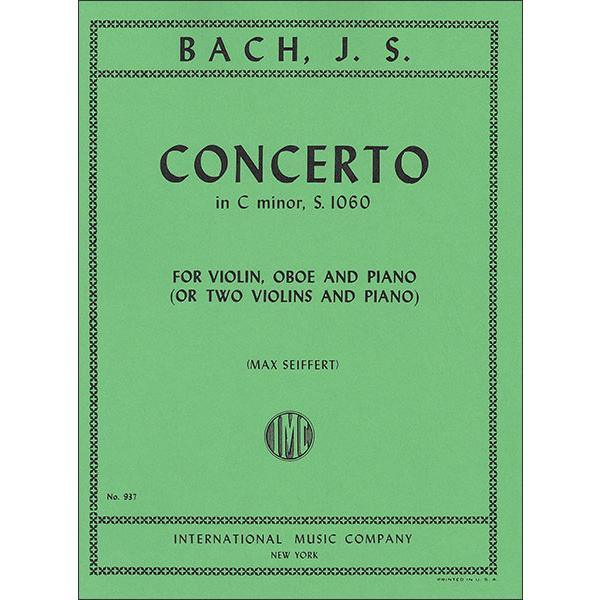 楽譜 J. S. バッハ／ヴァイオリンとオーボエのための協奏曲（2台の