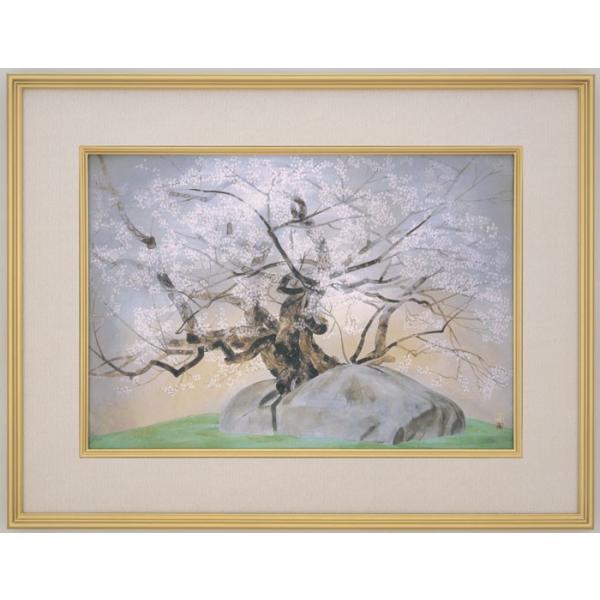 中島千波 『石割櫻』 彩美版方式複製画 : 内田画廊 - 通販 - Yahoo