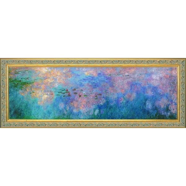 クロード ・ モネ 「 睡蓮、水のエチュードー雲 」 彩美版 シルク