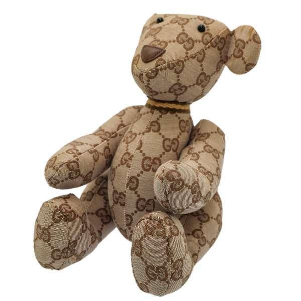 GUCCI（グッチ） ぬいぐるみ テディベア GGキャンバス おもちゃ クマ