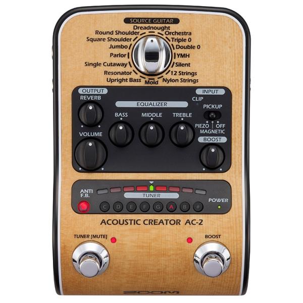ズーム（zoom） ZOOM AC-2 Acoustic Creator | アコギ用プリアンプ