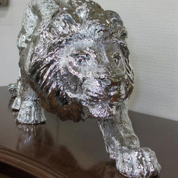 送料無料】ライオンの置物 シルバー : 群商 - 通販 - Yahoo!ショッピング