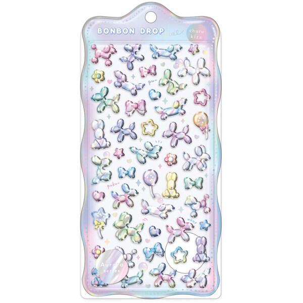 ボンボンドロップシール churukira ばるーんボンボン オーロラ 【正規