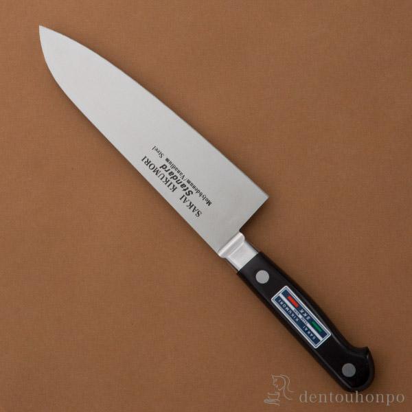 洋包丁 堺菊守 スタンダード（口金付） 三徳 180mm 1本 名入れ彫刻無料